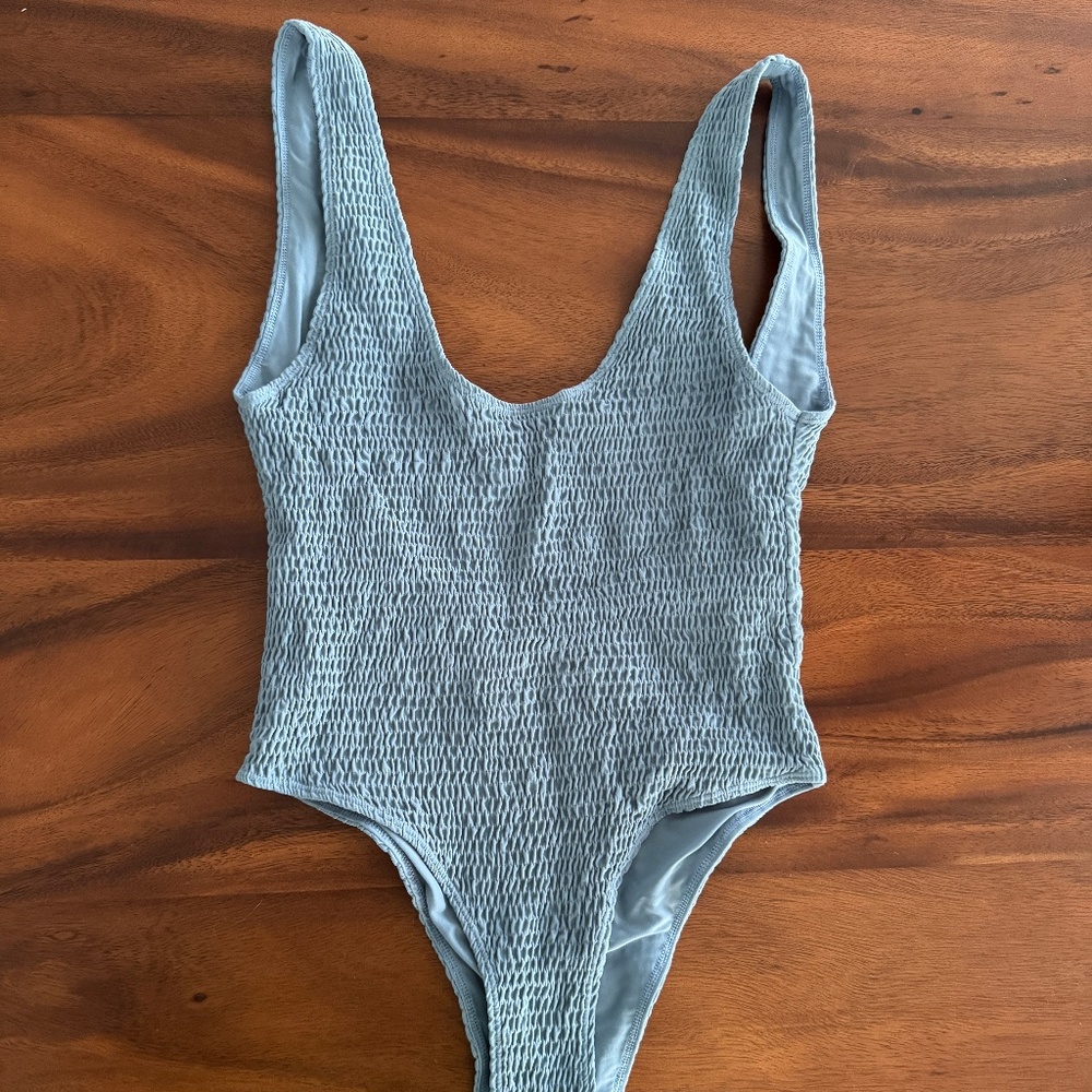 Bikini Hut Baby Blue One Piece Swimsuit